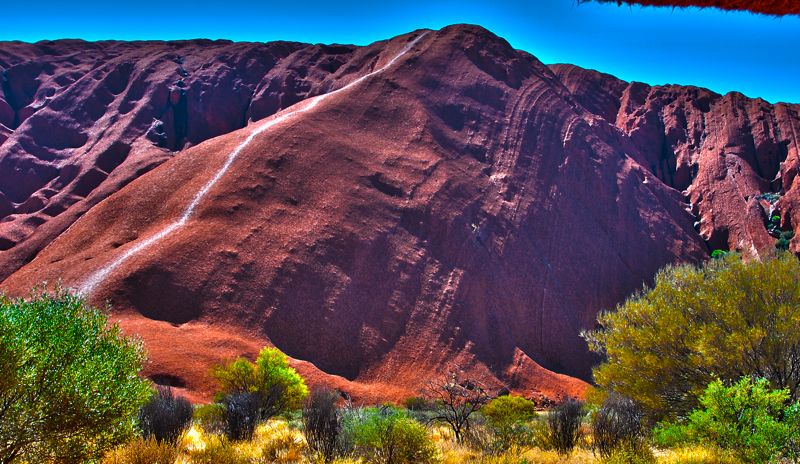 Ayers Rock: the way to the top