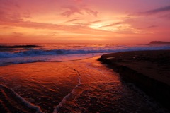  Red dawn at Collaroy Beach